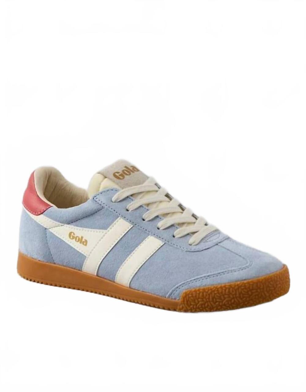 NEW GOLA women's elan lace-up sneakers in air/off white/coral